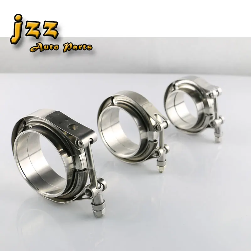 JZZ нержавеющая сталь 201 V-Band фланец зажим комплект мужской/женский для турбо выхлопные трубы для 2 ''2,5'' 3 ''глушитель
