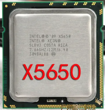 Процессор Intel Xeon X5650 5650 cpu/2,66 ГГц/LGA1366/12 МБ кэш L2/шесть ядер/x5650