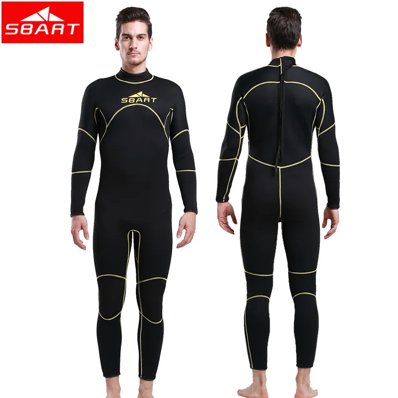 SBART 2017 Wetsuit Swimwear 3MM Neoprene Surf Wet Suit Men For Swimming Diving Equipment Spearfishing Jumpsuit Plus Size 2XL J