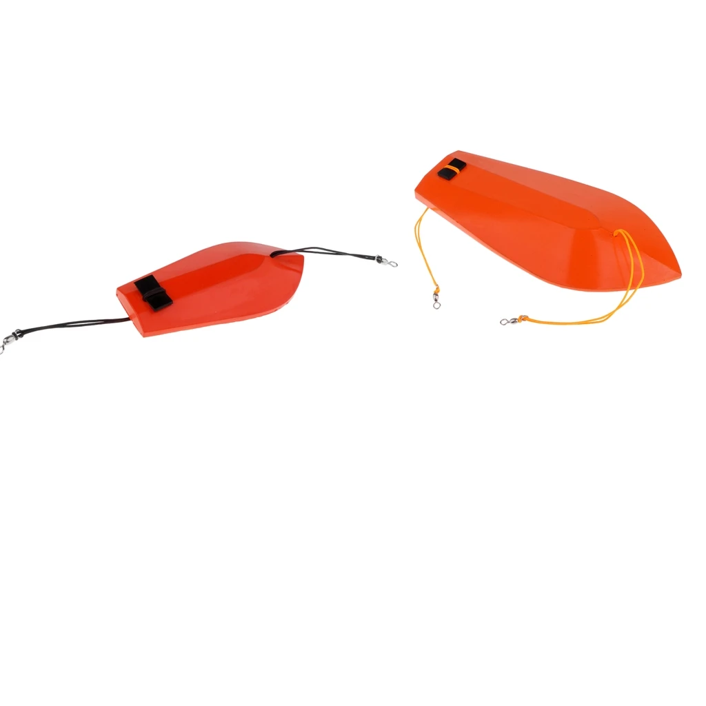 2Pcs Wooden Diving Trolling Board Boat Fishing Line Downrigger S & M
