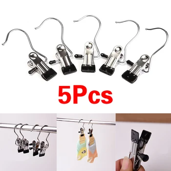 

5Pcs / Lot Metal S Shaped Hook Clip For Hanging Hats Towels Hanger Holder Kitchen Tool Storage Display Household