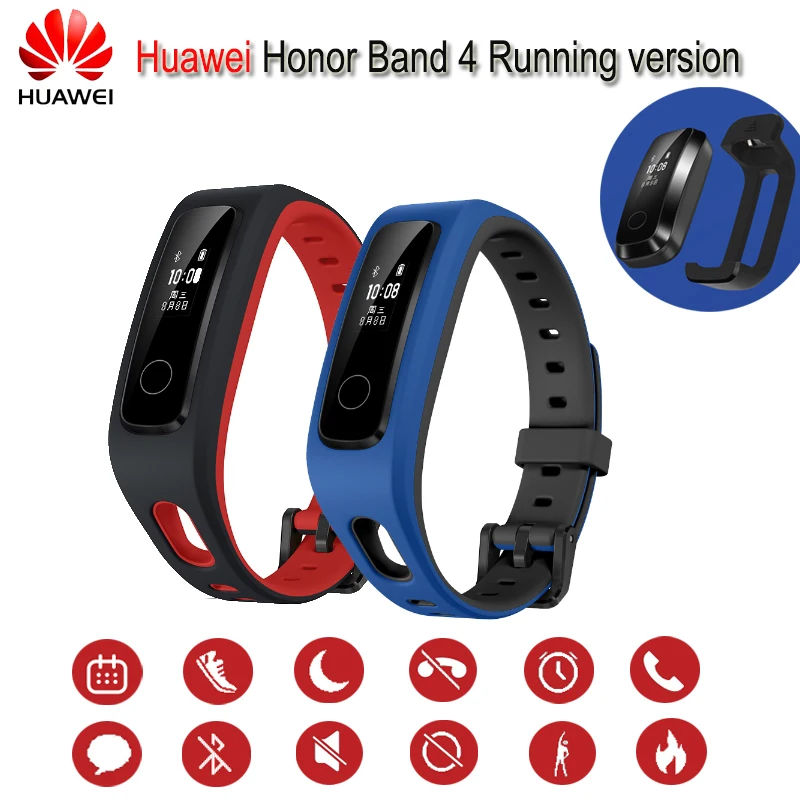 Original New product Huawei Honor Band 4 Running Version Smart Wristband Shoe-Buckle Land Impact Sleep Snap Monitor | Электроника