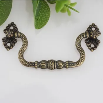 

70mm unfold install shaky rings rustic furniture rings pull bronze antique brass drawer cabinet handle