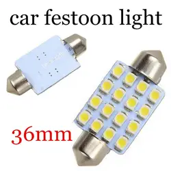 12 В свет 36 мм 2835 F-estoon 16smd smd led лампы Интерьер купола свет лампы Новое поступление для всех автомобилей