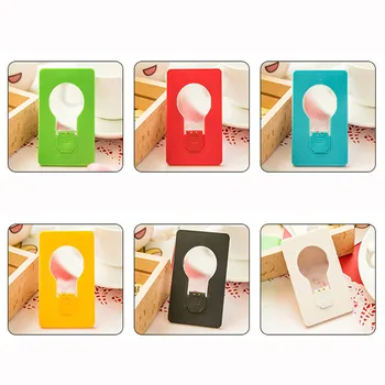 

5X Mini Wallet Pocket Credit Card Size Portable LED Night Light Lamp Bulbs Cute Night LAMP nachtlampje 40JA09