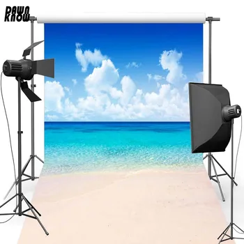 

DAWNKNOW Seaide Sky Vinyl Photography Background For Baby New Fabric Polyester Backdrop For Wedding Photo Studio F2634