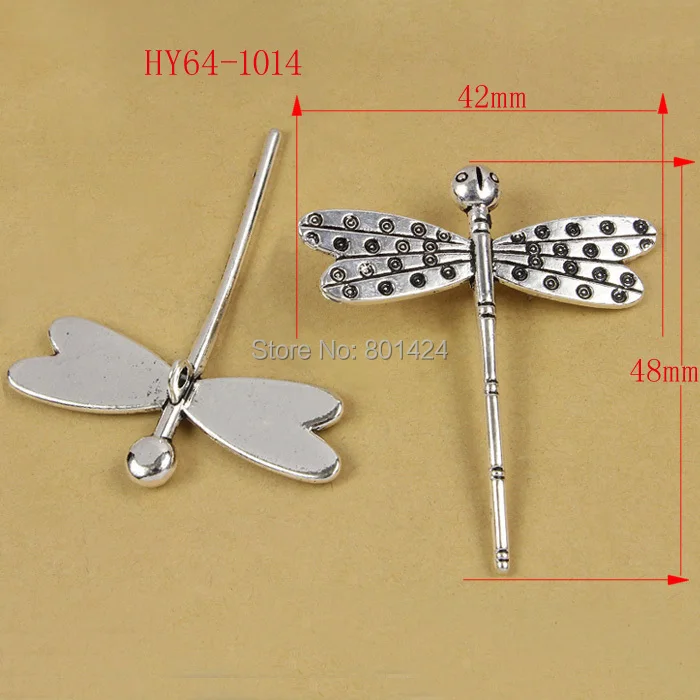 

Free Shipping 12pcs 64-1014 Antique Silver-plated alloy Tone Angel Charm Beads Jewelry Findings dragonfly pendants