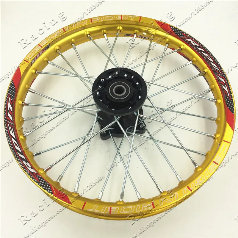 Dirt Bike Racing 1,40-1" дюймовый обод переднего колеса из золотого сплава с 32 отверстиями подходит для 60/100-14 шин внедорожных PRO Thumpstar KTM CRF