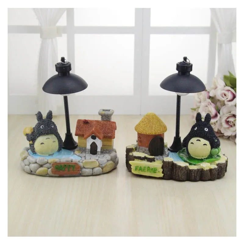 

Home Decor Creative Totoro Night Light Decor Desktop Crafts Ornaments Resin Totoro Miniature Figurines Night Lamp Decor Gifts