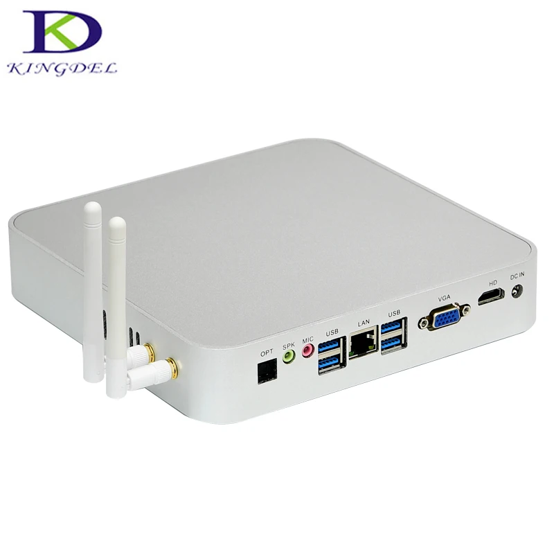 2017 Mini htpc Intel Celeron N3150 Quad Core DDR3 RAM MSATA SSD HDMI VGA Optical COM