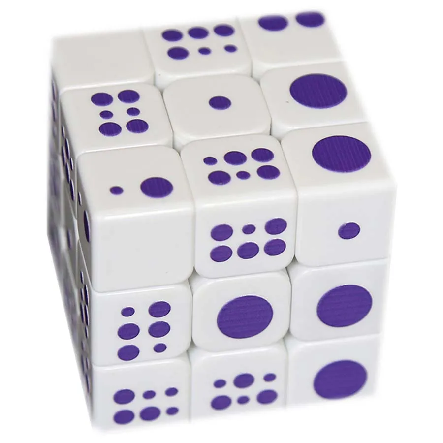 Магический кубик 3х3х3, Профессиональный тиснением Брайля Скорость куб головоломка Neo Cubo Magico, Обучающие образовательные игрушки для Детский подарок идеи