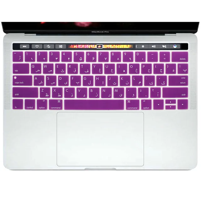 Для Apple Macbook Pro 13 3 дюйма A1706 и 15 4 A1707 (версия 2017 с сенсорной панелью) Арабская