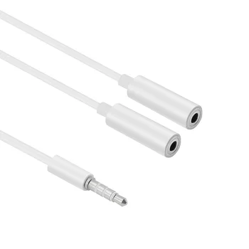 

Headphone Splitter Audio Cable 3.5mm Male to 2 Female Jack 3.5mm Splitter Adapter Aux Cable for iPhone Samsung MP3 Player