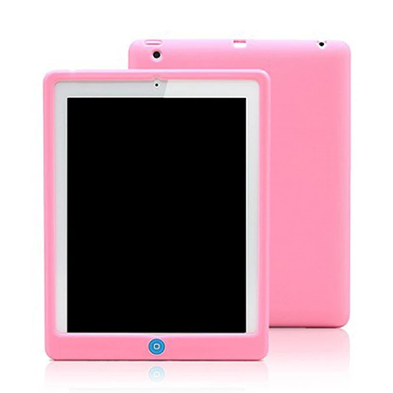 For ipad air 2 case soft silicon rubber tablet case,Solid Candy Color Cover for ipad air 2 case silicone cover mini 123      (19)