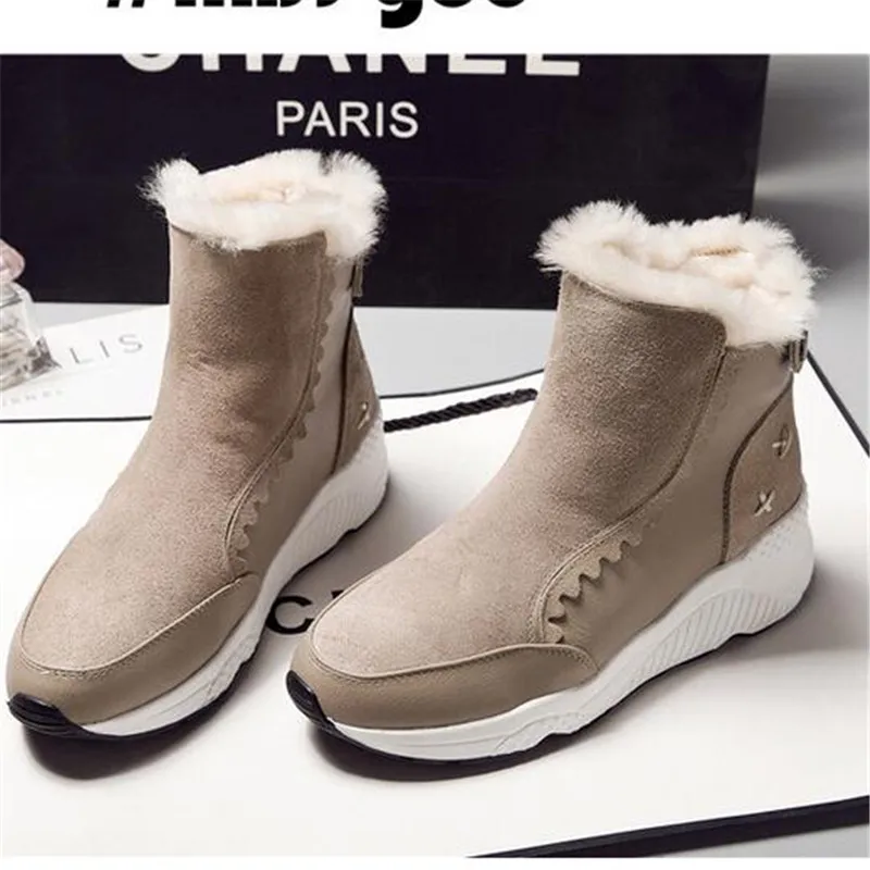 Г., зимние женские ботильоны, модная обувь женские зимние ботинки с мехом внутри однотонные ботинки из натуральной кожи на платформе