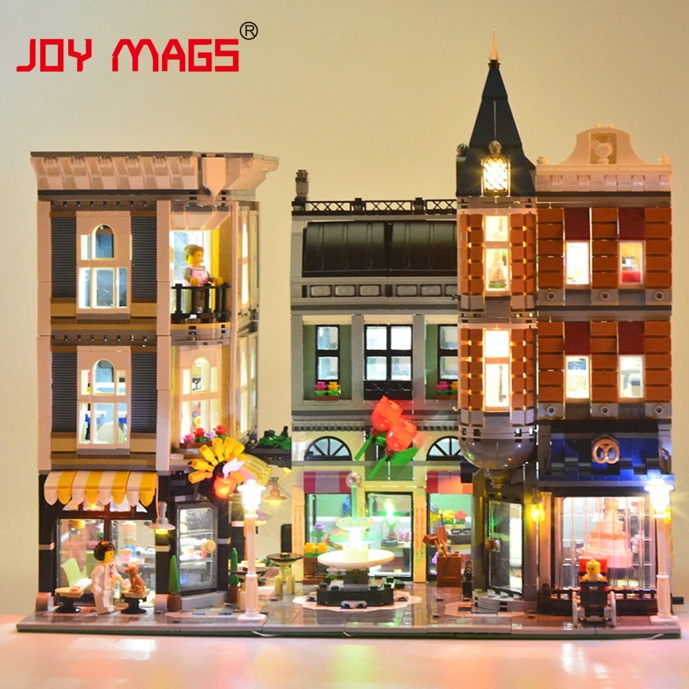 

JOY MAGS Led Light Kit For 10255 Creator The Assembly Square Lighting Set Compatible With 15019/30019 NO Blocks Model