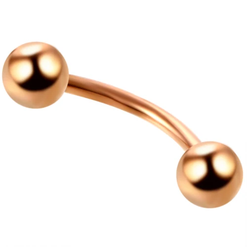 Swanjo 1 шт. G23 титановые 16 г пирсинг для носа, пирсинг для носа, губ, бровей, языка, пирсинг для ушей, кольцо из бисера, ювелирные изделия для тела - Окраска металла: Rose Gold