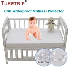 Turetrip, 72X132 см, хлопок, махровый, водонепроницаемый, матрас, протектор для ребенка, для малыша, покрывало на кровать, матрас, коврик для кроватки, водонепроницаемый, простыня на кровать