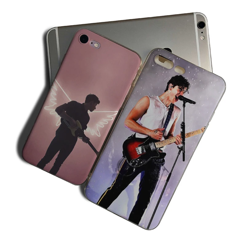 

IMIDO Shawn Mendes TPU Soft Back Cover For Iphone 7 8 7PLUS 8PLUS X XS XR XSMAX 5 5S SE 6 6S 6PLUS 6S PLUS