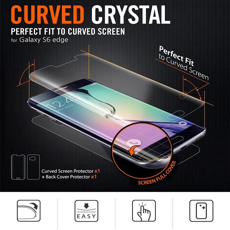 

Soft PET Front Back Full Cover Screen Protector Film For Samsung Galaxy S6 S7 edge S8 S9 S10 Plus S10e Note 9 8 7 FE