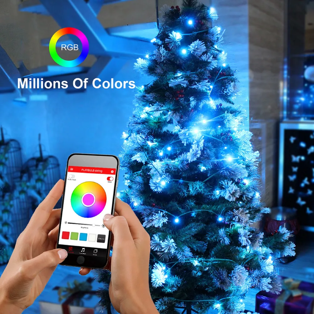  MIPOW PLAYBULB 10m Smart Christmas LED String Outdoor Xmas Decorations Party Lighting Colorful Ligh - 32767342348