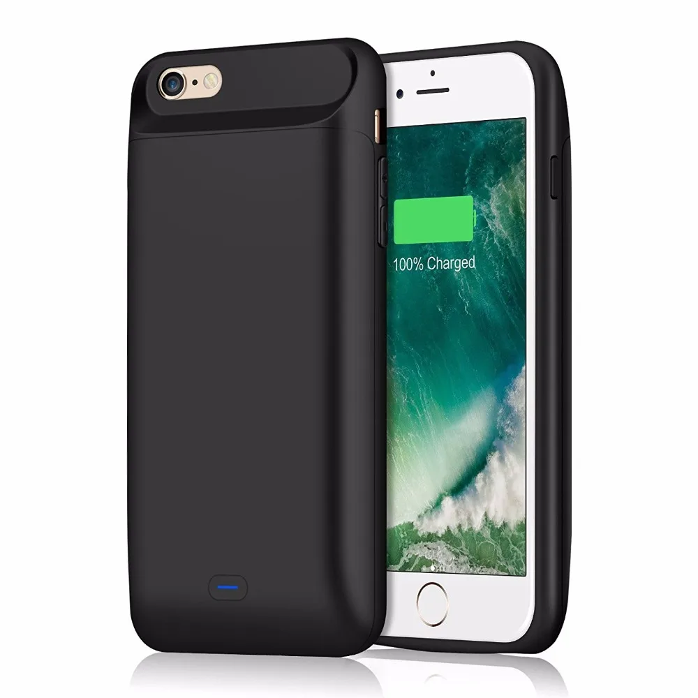 

Smart Battery Case for iPhone 6S / 6 5000mAh Rechargeable Portable Charger for iPhone 6 Plus Power Bank Pack Cover