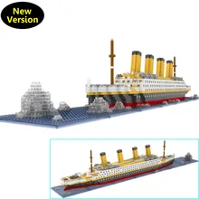 

RMS Titanic Ship Model Building Block Set 1900+pcs Nanoblock Diamond Blocks DIY Assemblage Toys legoING lepinED Novelty Gift