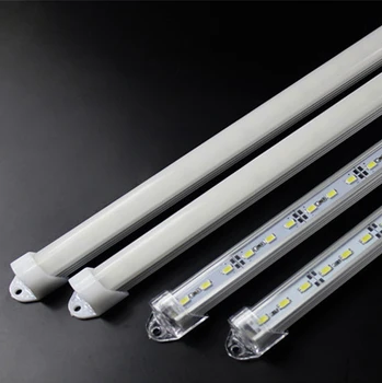 

50pcs/lot 50CM DC 12V 36 SMD 5630 LED Hard Rigid LED Strip Bar Light with U Aluminium shell +pc cover