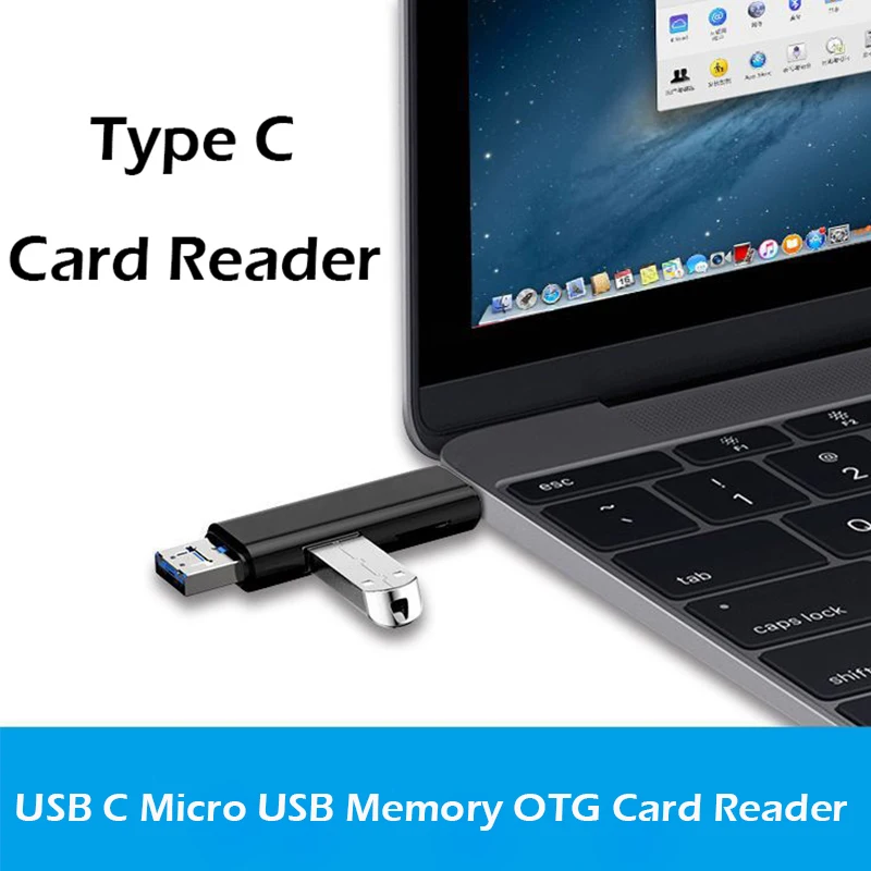 All In 1 Usb 3 1 Card Reader High Speed SD TF Micro SD Card Reader 4