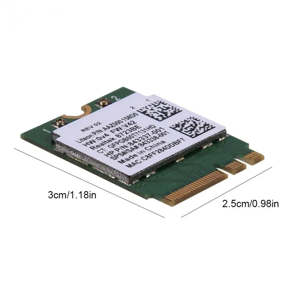 Беспроводная сетевая карта 2 в 1 4 ГГц Bluetooth Wi Fi для Dell Toshiba Acer Asus с разъемом NGFF M2