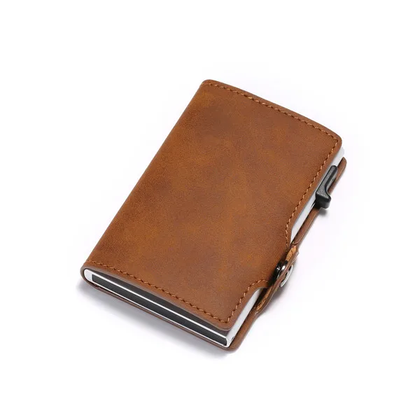 Vintage, carteira Slim RFID, porta cartão de negócios luxuoso, 2020