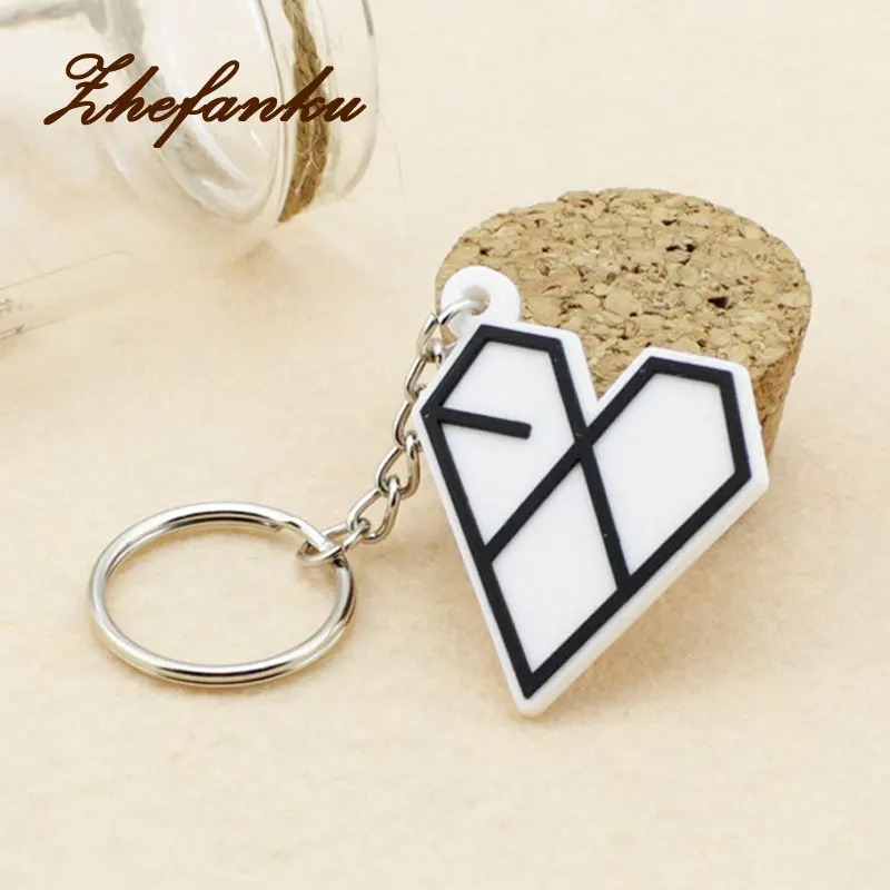 

New Personalized Trendy Key Ring Key Finder Love Exo Logo Keychain Fashion Accessories Drop Shipping
