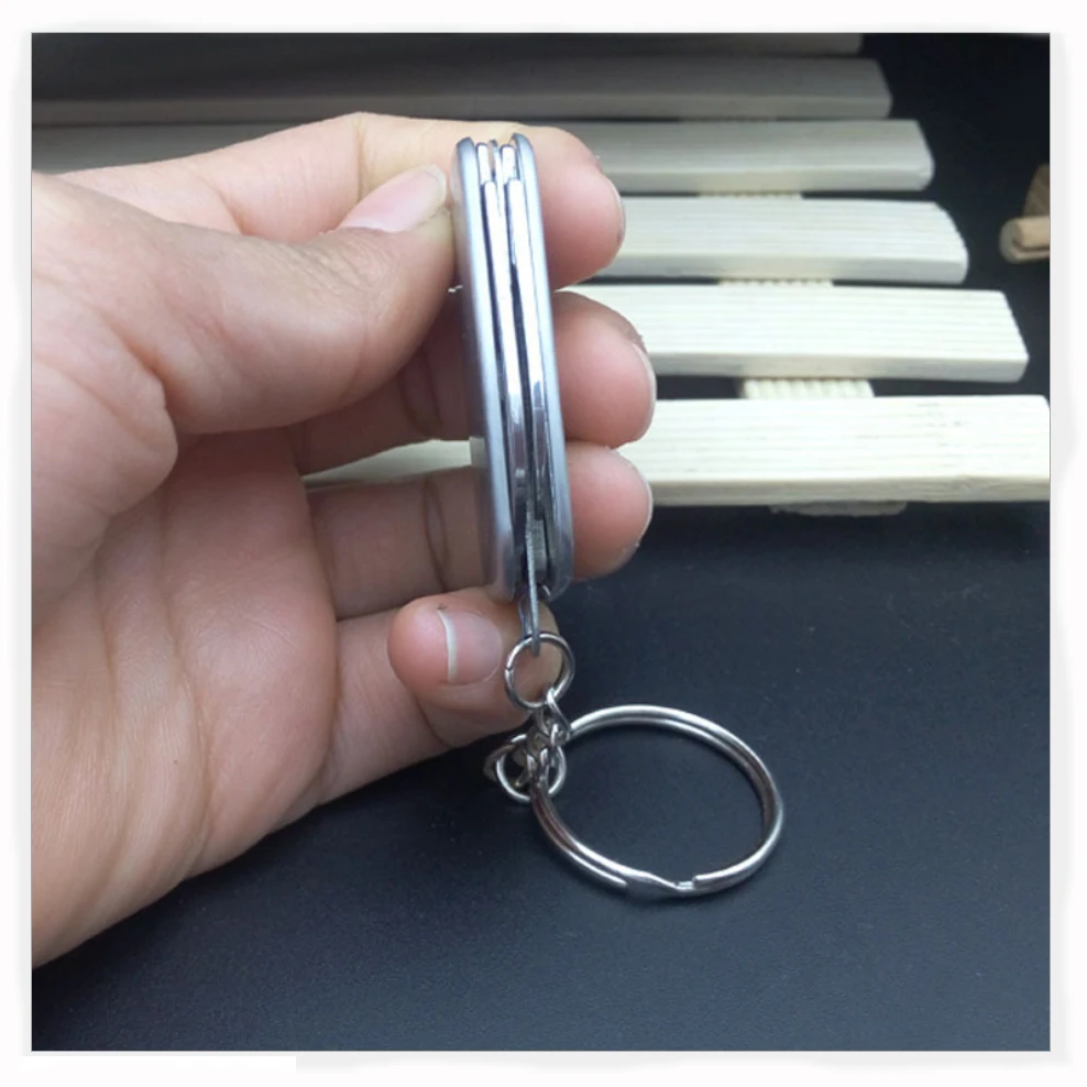 

Multifunctional Mini Hanging keyring 4 in 1 knife with beer opener 50pcs with cheap price free Personalized logo on keychain