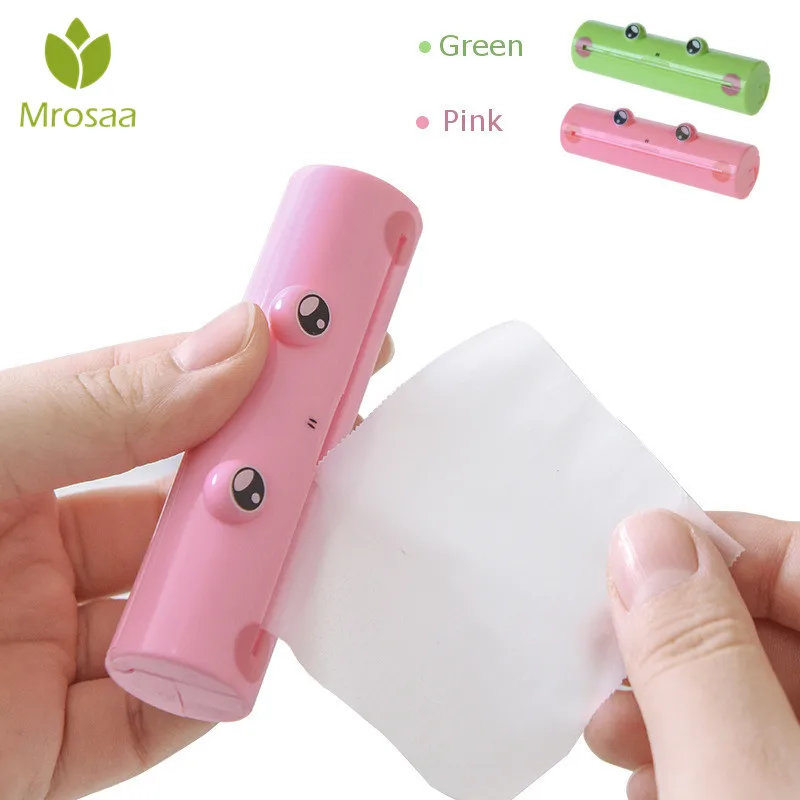 

Mini Paper Soap Holder Portable Pull Type Cartoon Hand Wash Soap Flakes Travel Camping Scented Slice Paper Soap Storage Box