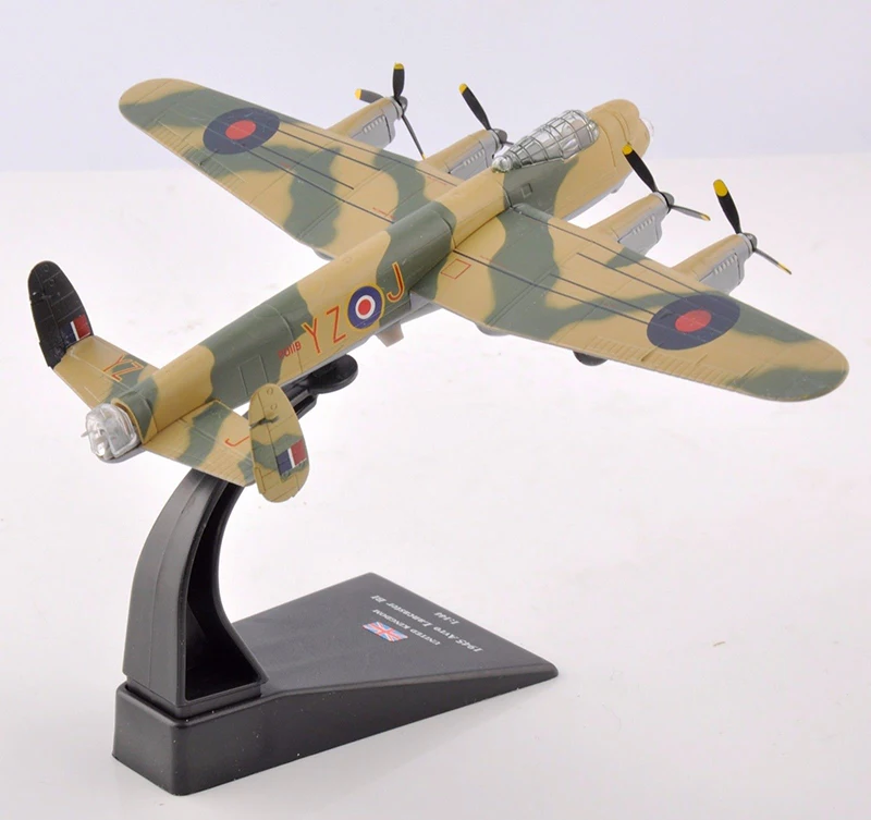 1/144 Британский Тяжелый бомбардировщик 1945 Avro Lancaster BI Fighter литье под давлением модели самолетов игрушки подарки коллекции