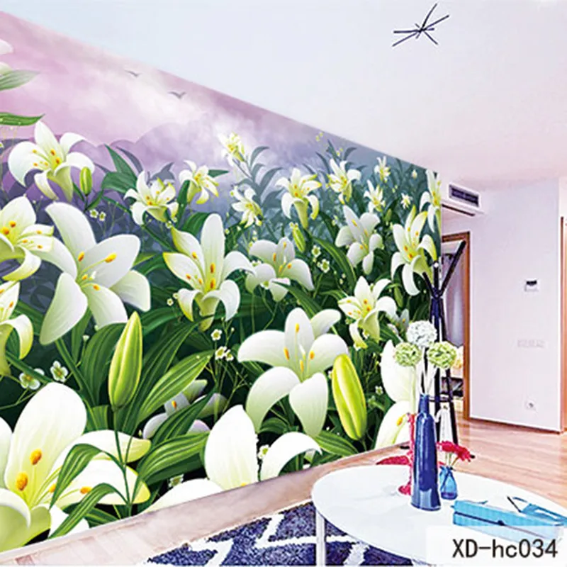 

Custom 3D Stereoscopic Print DIY Fabric & Textile Wallcoverings For Walls Cloth Murals Jacquard Linen For Living Room Flower Top