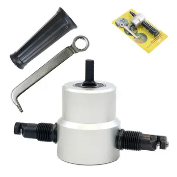 

Newly Metel Cutting Double Head Drill Ultimate Multipurpose Nibbler Saw Cutter Tools VA88