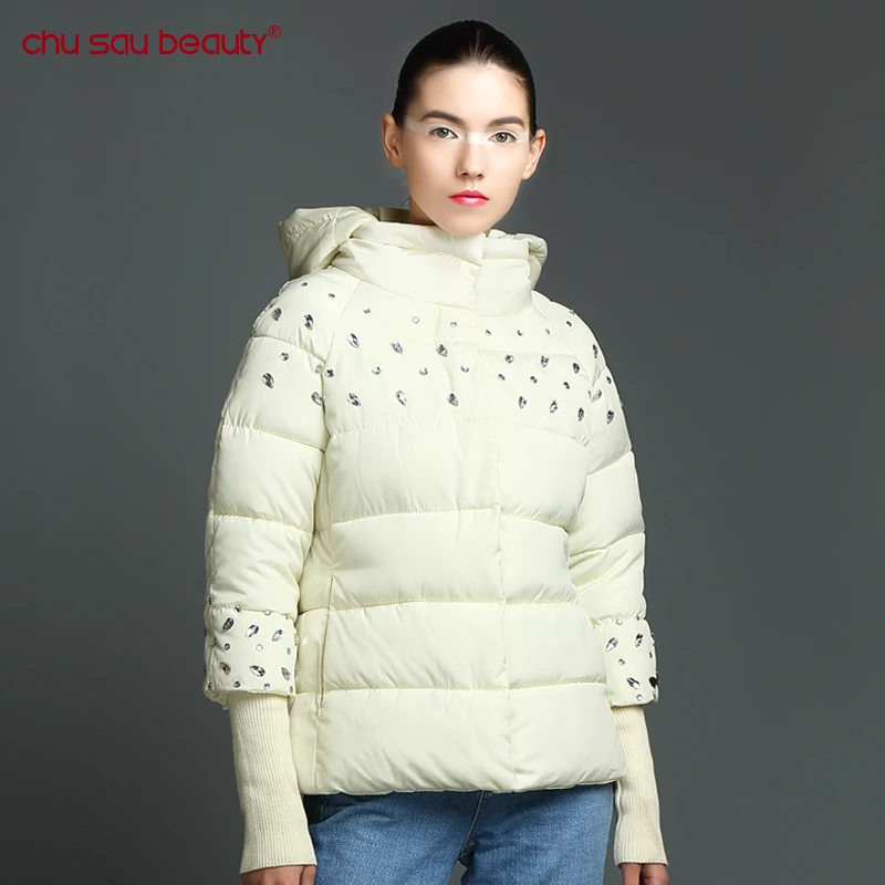 ChuSauBeauty Top Fashion 2017 New Winter Jacket Women Hooded Thicken Coat Female Fashion Warm Outwear Single