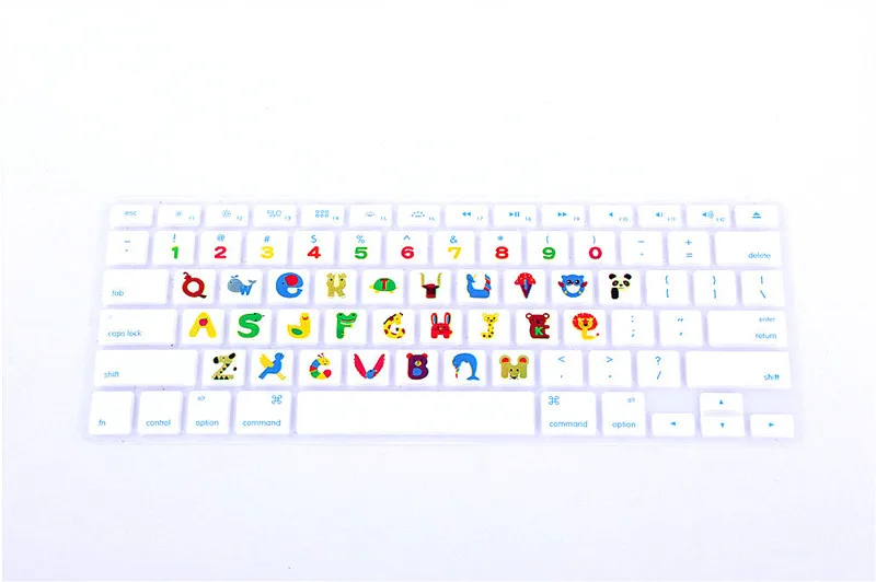 Силиконовая Цветочная наклейка на клавиатуру для Apple Mac Macbook Pro 13 15 17 Air Retina US