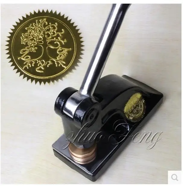 Customized Logo Big Desk Heavy Embossing Seal Stamp Customize Personalized Diy Embosser Letter Wedding Envelope Gaufrage