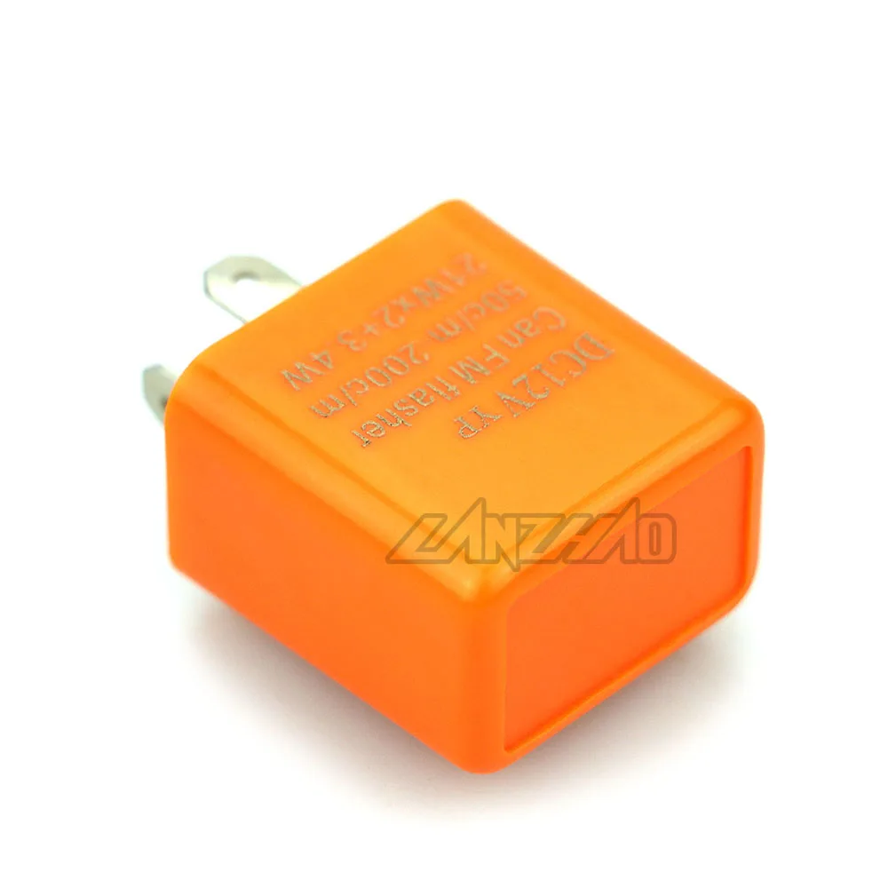 2 Pin DC-12V Motorcycle LED Turn Signal Light Resistor Indicator Flasher Speed Adjuster Blinker Relay