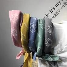 Новинка, комплекты одежды их хлопка и льна, детская одежда с рисунком «Маленький квадратный дикий обувь для мужчин и женщин; шарф для волос tide