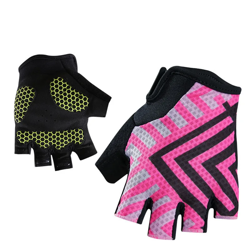 Q368 Cycling font b Gloves b font Mountain Road Bicycle Shockproof Breathable Sleeveless Pink Women s