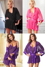 Sexy Women Exotic Erotic Lingerie Sexy Gecelik See Through Nightgown Sex Products Fantasias Sexy 3 Color Lenceria Erotica CE501