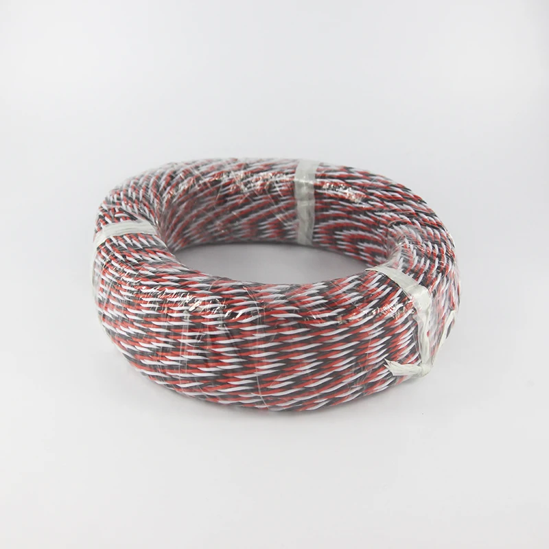 

OliYin DIY JR FUTABA Color 22# 22AWG 60 Cores Servo Extension Cable/ Twisted Wire 100 Meter no Connector for RC Quadcopter Model