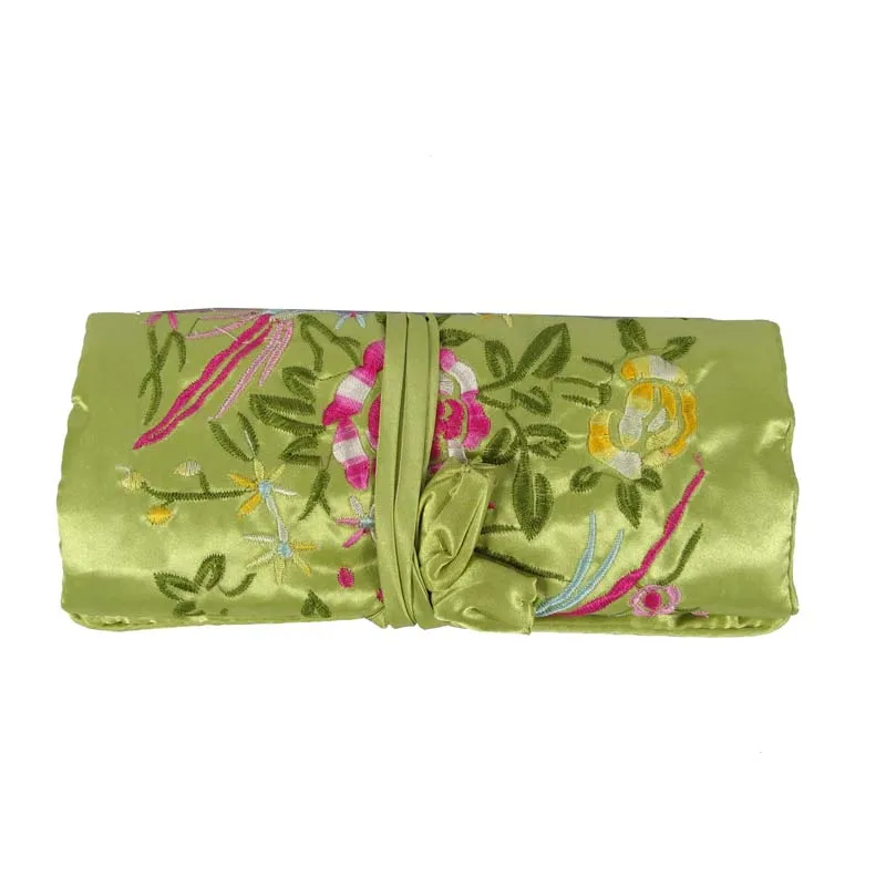 Chinese Wind Silk Multifunctional Jewelry Organizer Pouches 3 Zipper Bag Ring Bar Silk Embroidery Flower Bird Travel Roll Bag Chinese Wind Silk Multifunctional Jewelry Organizer Pouches 3 Zipper Bag Ring Bar Silk Embroidery Flower Bird Travel Roll Bag