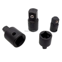 4 шт. понижающие адаптеры 1/" 3/8" 1/" квадратные диски воздушный ударный гаечный ключ адаптер редуктор набор инструментов для ударных пистолетов