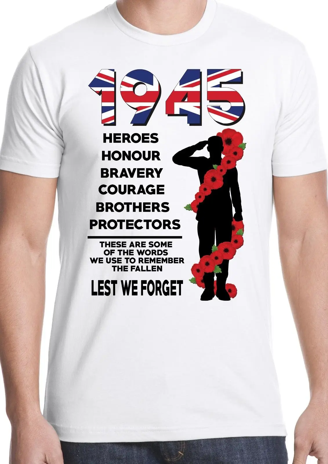 

lest we forget t shirt world war 2 ww2 remembrance poppy heroes soldier army Summer Men'S fashion Tee,Comfortable t shirt