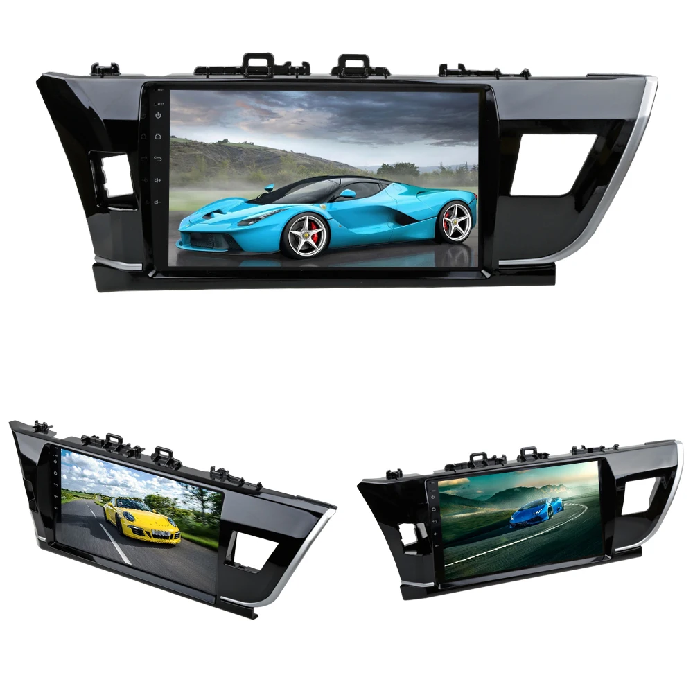 Clearance Sinosmart  Android 8.1 2Din IPS/QLED 2.5D screen car gps radio navigation player for Toyota 2014 Corolla Right/Left driving 4