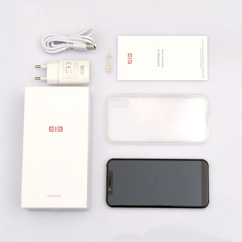 Elephone A4 3 GB + 16 Гб 5 85 &quot19:9 HD Экран Смартфон Android 8 1 MT6739 4 ядра сотовый телефон 3000 mAh 4G